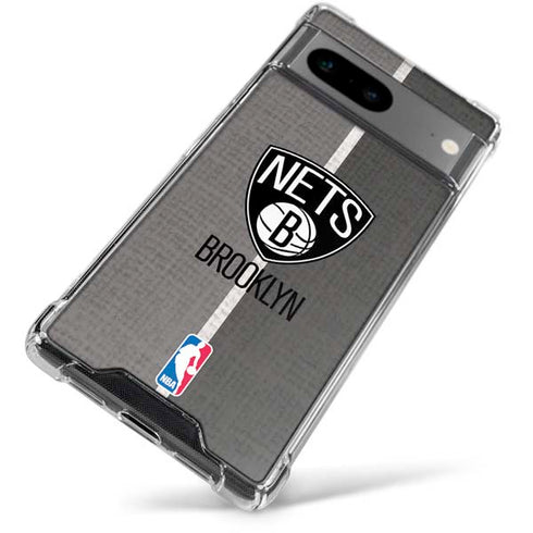 NBA Brooklyn Nets Canvas Google Pixel 8 Clear Case